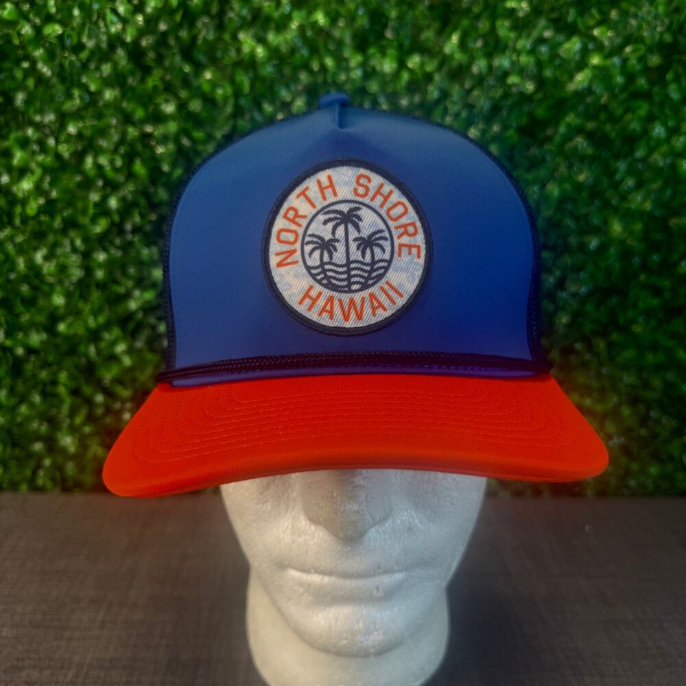 The Game North Shore Hawaii Trucker Hat - Blue and Orange